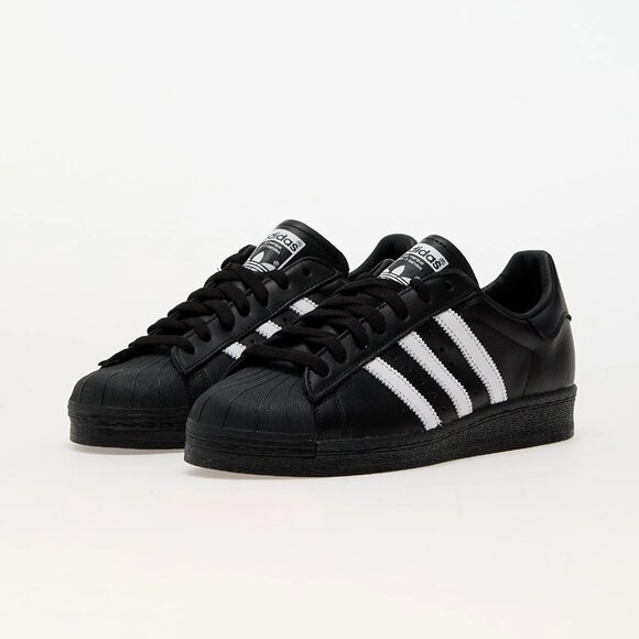 adidas Originals Superstar 82 Retro Shell Toe Sneaker Black White JI2026 run dmc - Picture 1 of 6